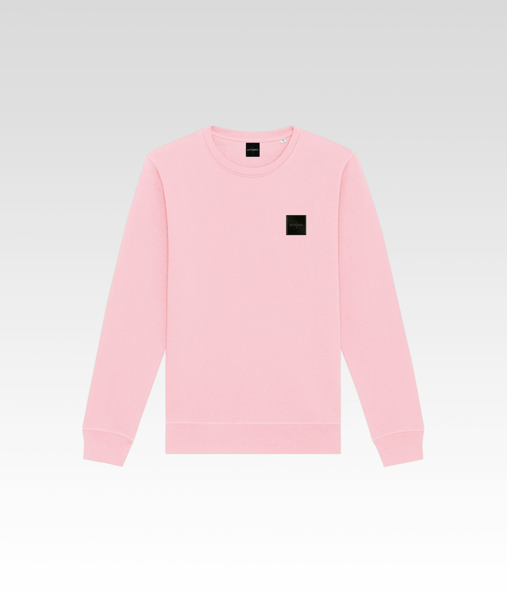 Le Pull Col Rond Rose avant