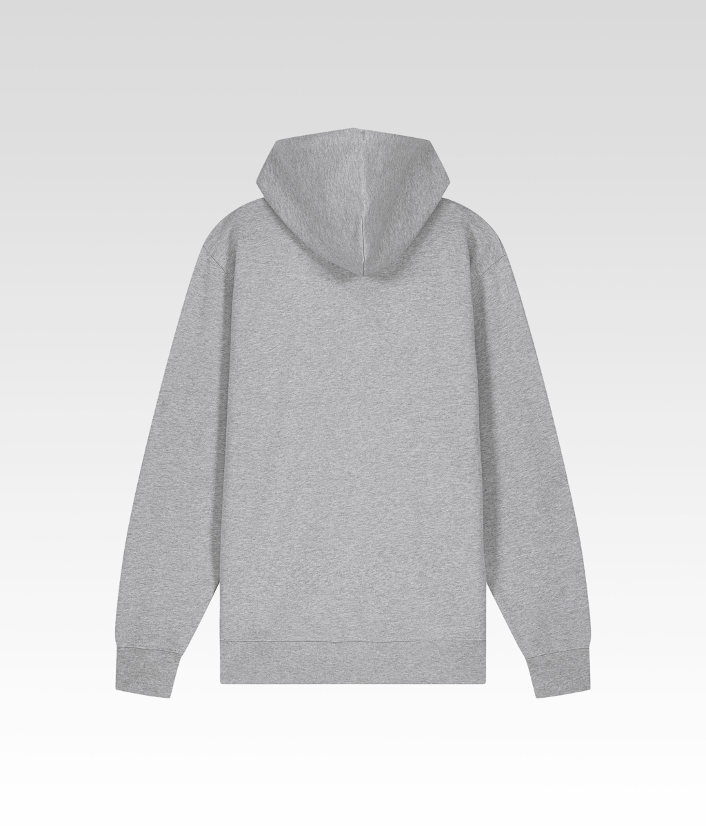 Le Sweat à Capuche Zippé Gris dos