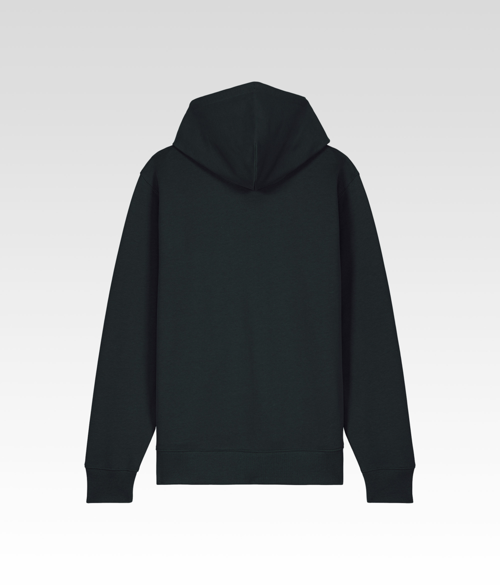 Le Sweat à Capuche Zippé Noir dos
