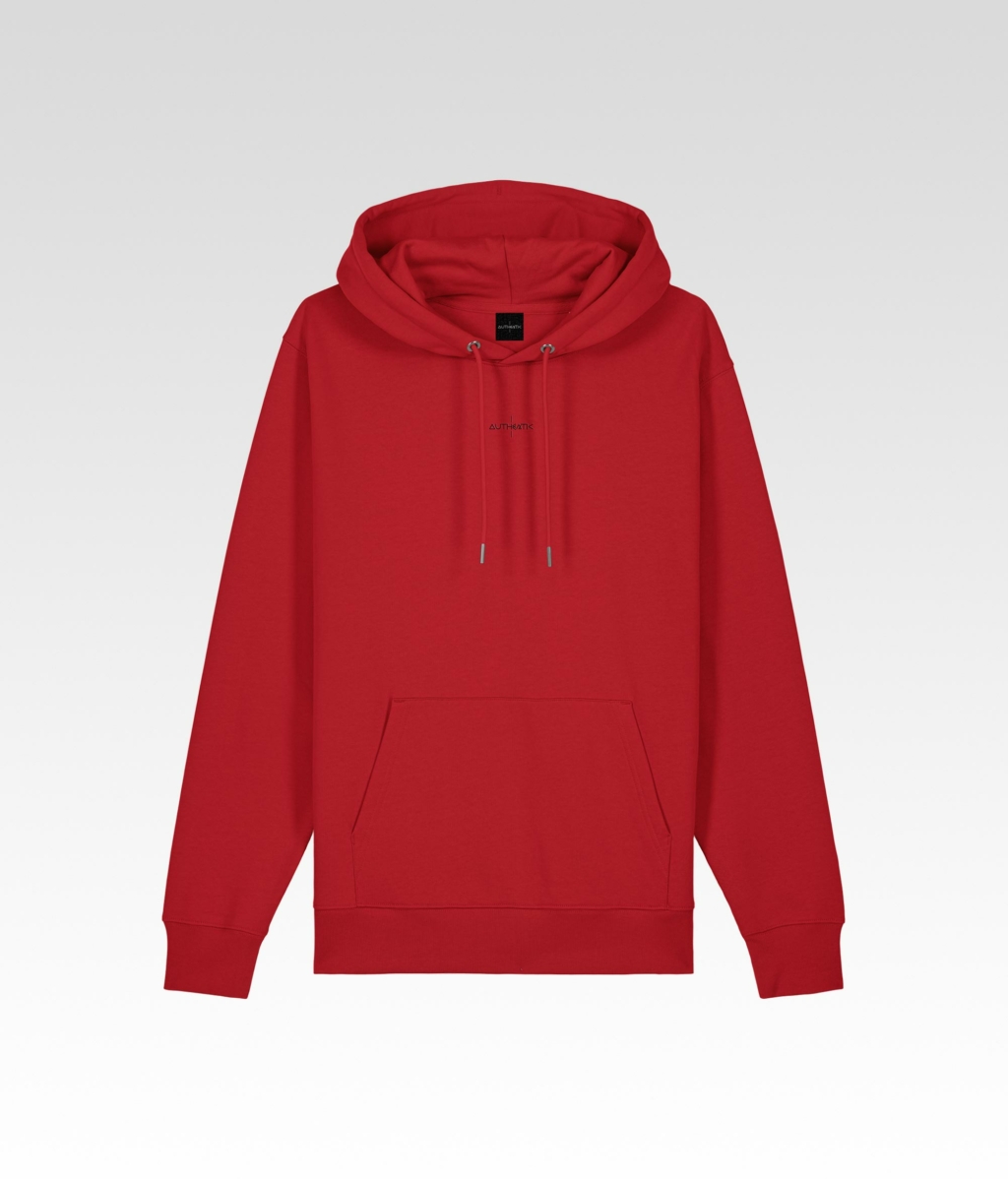 Sweatshirt à Capuche Authentic Icon rouge avant v2