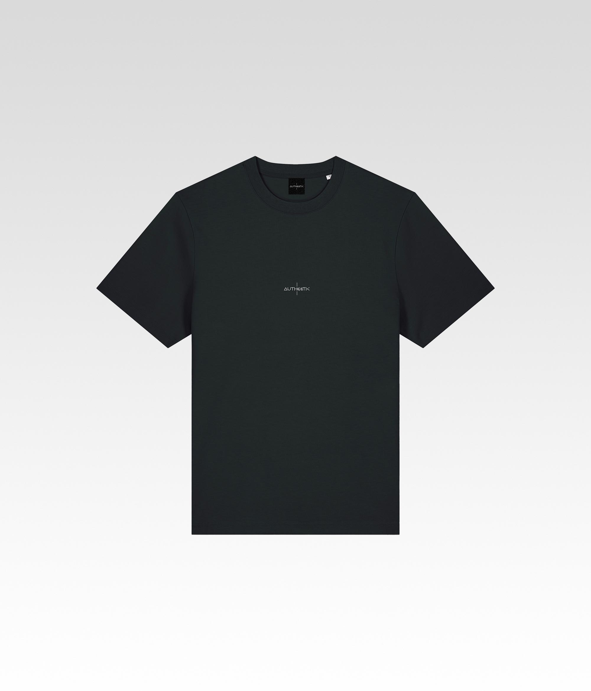 T shirt Authentic Icon poitrine noir avant