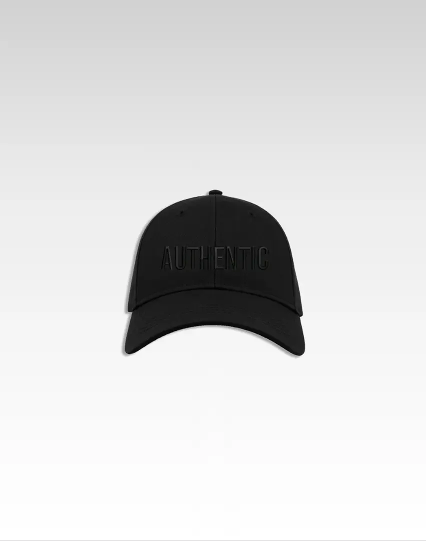 Casquette Authentic noir Logo brodé