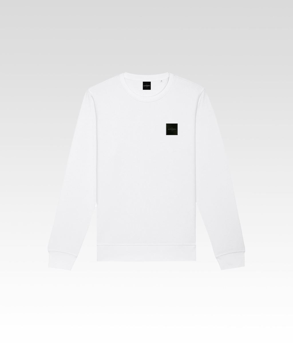 Le Pull Col Rond Blanc avant