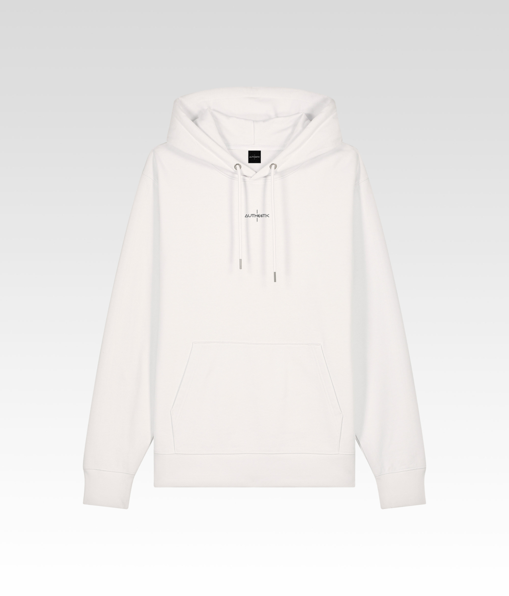 Le Sweatshirt à Capuche Authentic Icon Blanc avant