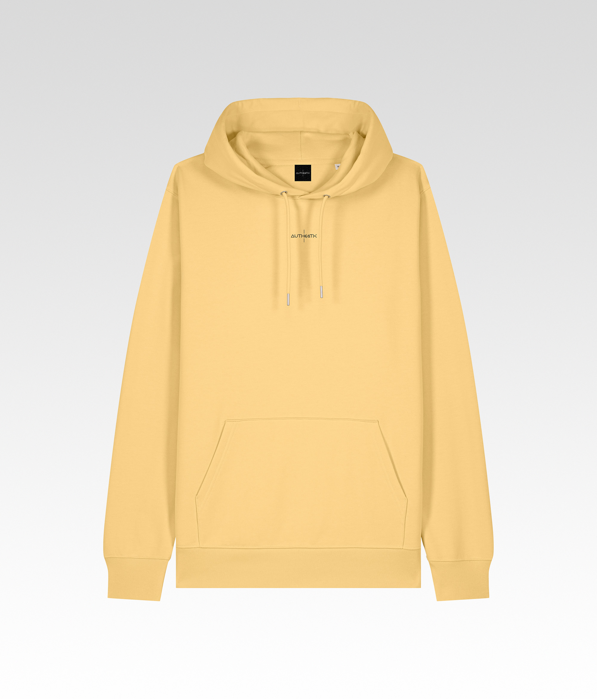 Le Sweatshirt a Capuche Citron Jaune avant