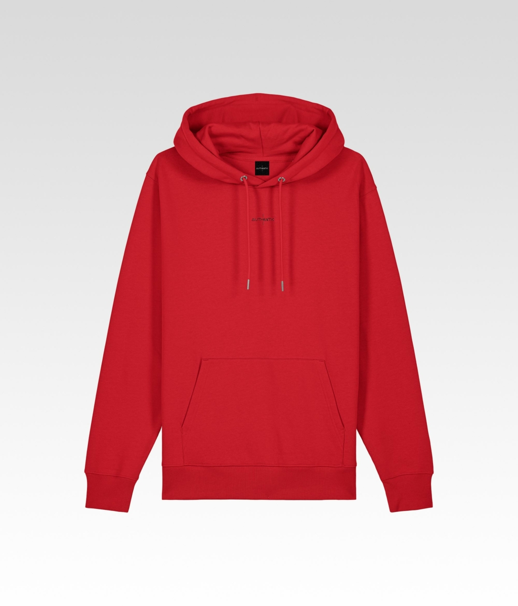 Sweatshirt a Capuche Authentic Icon rouge avant