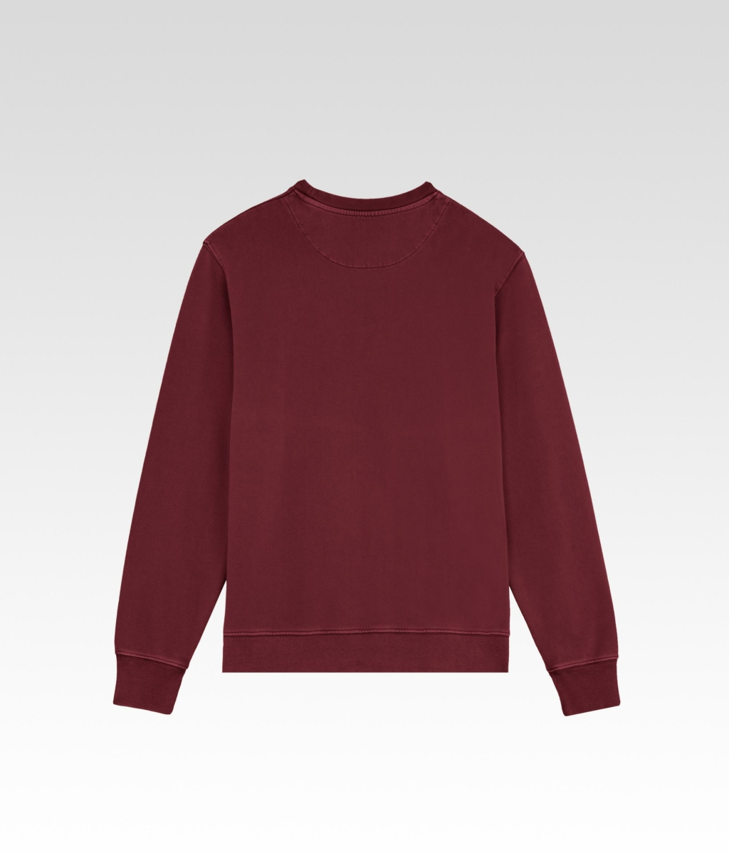 le pull signature burgundy arriere