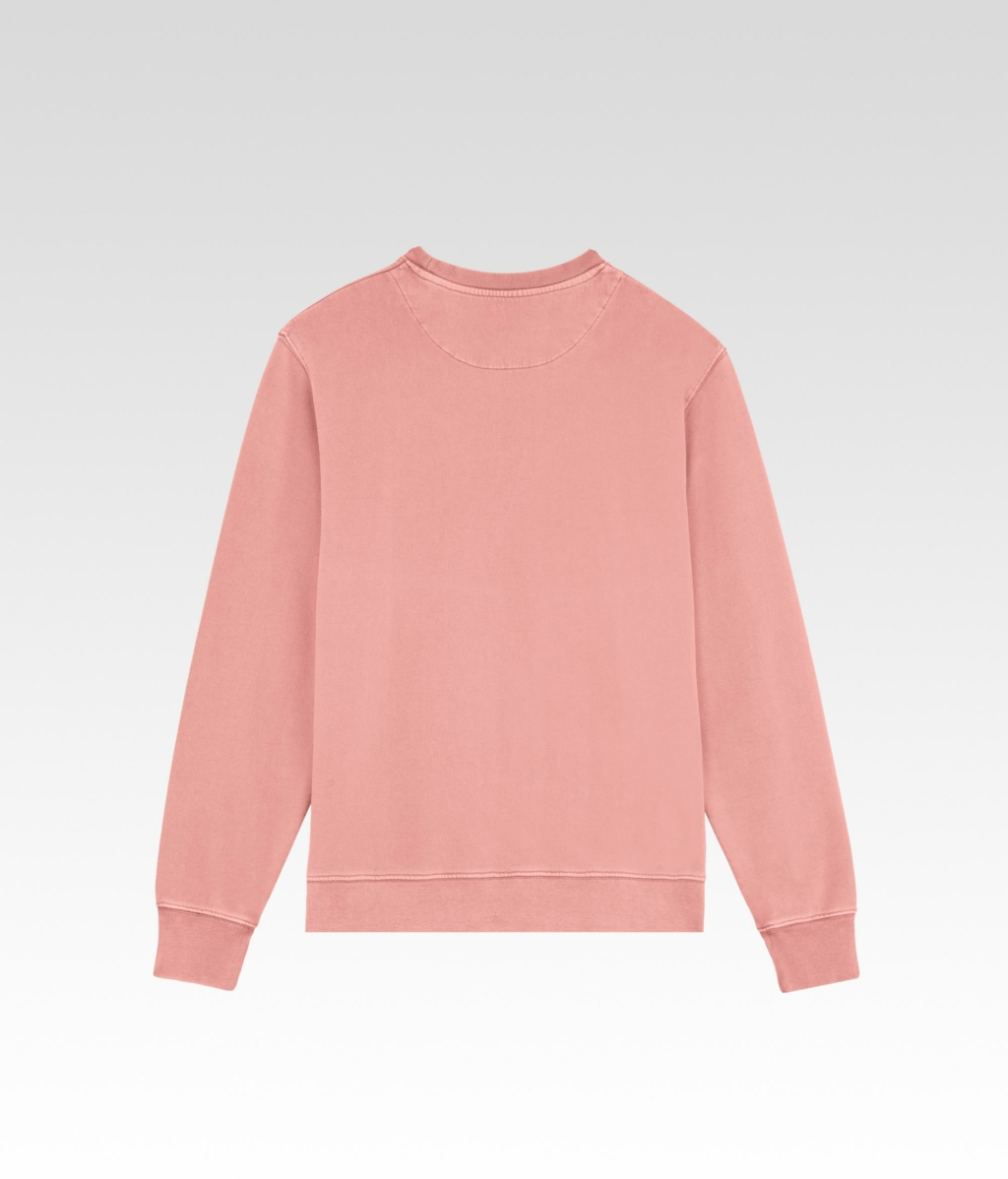 le pull signature light pink arriere